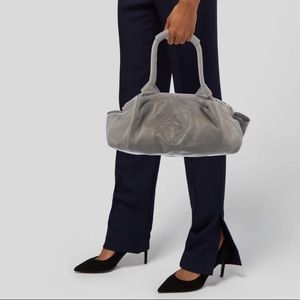 Authentic Loewe Grey Metallic Nappa Aire bag